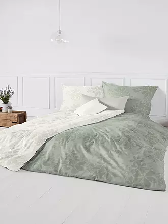 FLEURESSE | Damast Bettwäsche OPAL 70x90cm/140x200cm Weiss | 